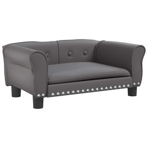 vidaXL Lova &scaron;unims, pilkos spalvos, 70x45x30cm, dirbtinė oda