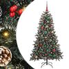 vidaXL Dirbtinė Kalėdų eglutė Žalia 150 cm PVC, plastikas ir plienas