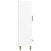 vidaXL Komoda, baltos spalvos, 70x31x115cm, apdirbta mediena