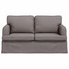 vidaXL Sofa Taupe 144 x 80 x 85 cm audinys