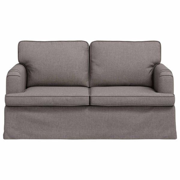vidaXL Sofa Taupe 144 x 80 x 85 cm audinys