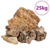 vidaXL Drakono akmenys, rudos spalvos, 25kg, 5&ndash;30cm
