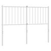vidaXL Metalinis pakaitinis galvūgalis, baltos spalvos, 120cm