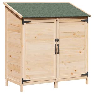 vidaXL Sodo Sandėlys su stogu Natūrali 106,5 x 56 x 113,5 cm