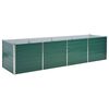 vidaXL Lovelis, žalias, galvanizuotas plienas, 320x80x77cm