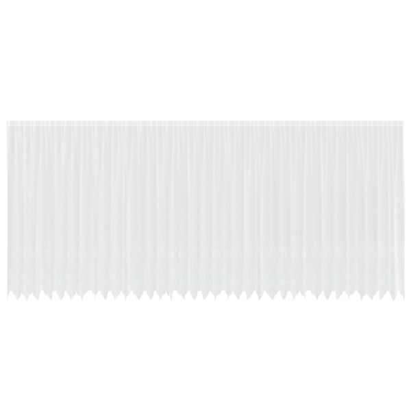 vidaXL Nėrinių Užuolaida Balta 900 x 240 cm Poliesteris