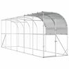 vidaXL Prie sienos esantis vi&scaron;tų narvas Sidabrinė 600 x 150 x 215 cm