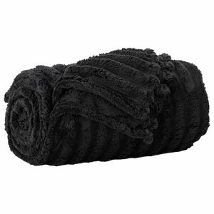 vidaXL Antklodė Juoda 150 x 130 cm 0.45 kg Flysas