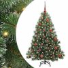 vidaXL Dirbtinė Kalėdų eglutė su 150 LED Žalia 150 cm PE ir PVC
