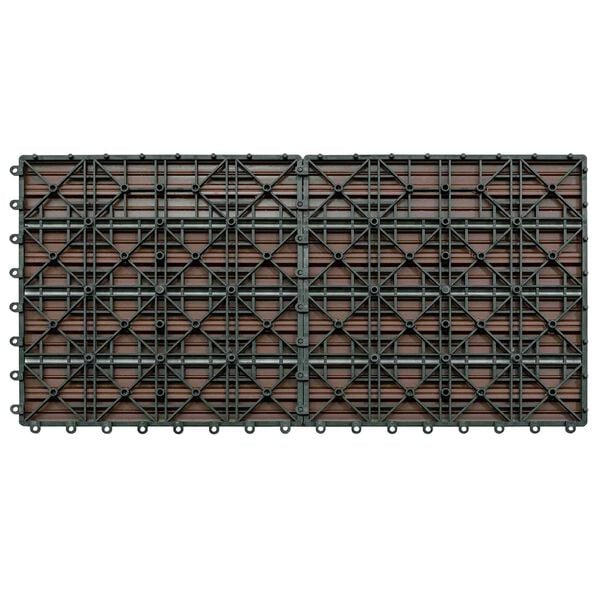 vidaXL Terasinė Plytelė 6 pcs Ruda 60 x 30 cm MPK