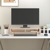 vidaXL Monitoriaus stovas, 60x27x14cm, pu&scaron;ies medienos masyvas