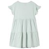 Vaikiška suknelė su raukiniais ant rankovių, mėtinė, 128 dydžio