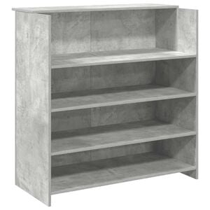 vidaXL Registratūra, betono pilkas, 100x50x103,5 cm, apdirbta mediena