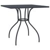 vidaXL Sodo stalas, antracito, 80x80x72,5cm, plienas, tinklelis