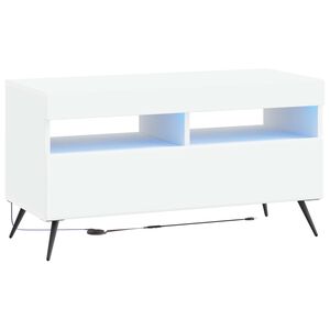 vidaXL LED televizoriaus spintelė Balta Apdirbta mediena