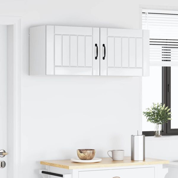 vidaXL Virtuvės spintelė 2 pcs Auk&scaron;tai blizganti balta 50 x 31 x 40 cm