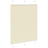 vidaXL Plisuotas Blind Cream 105x150 cm Audinio plotis 104,4 cm