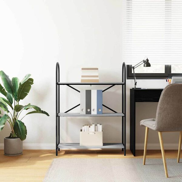 vidaXL Knygų lentyna Pilkas Sonoma 80 x 30 x 109 cm Apdirbta mediena