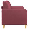 vidaXL Dvivietė sofa, raudonojo vyno spalvos, 140cm, audinys