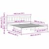 vidaXL Lovos rėmas Va&scaron;ko ruda 180 x 200 cm Kietos pu&scaron;ies mediena