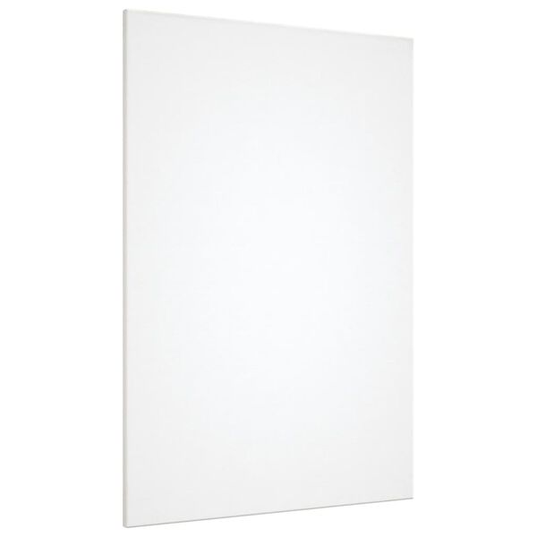 vidaXL Įtemptos drobės, 12vnt., baltos, audinys ir pu&scaron;ies masyvas