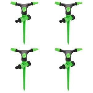 vidaXL Besisukantys purk&scaron;tuvai, 4vnt., žali/juodi, 16x13,5x25,5cm