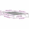 vidaXL Lovos rėmas Balta 120 x 200 cm Kietos pu&scaron;ies mediena