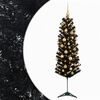 vidaXL Dirbtinė siaura kalėdinė eglutė su žaisliuku 120 cm 150 LED