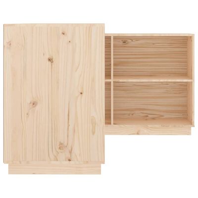 vidaXL Rašomasis stalas, 110x50x75cm, pušies medienos masyvas