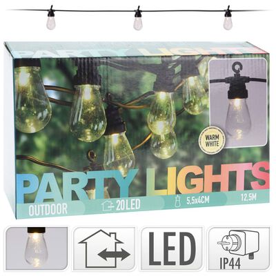 ProGarden LED vakarėlių apšvietimo rinkinys, 20 lempučių, 4,5 V