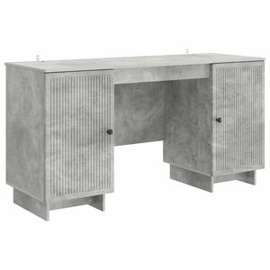 vidaXL Stalas Betono pilka Apdirbta mediena 142,5 x 50 x 75 cm