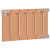 vidaXL Sodo vartai 100 x 60 cm WPC ir aliuminis Ruda