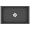 vidaXL Virtuvės plautuvė, juoda, rankų darbo, nerūdijantis plienas