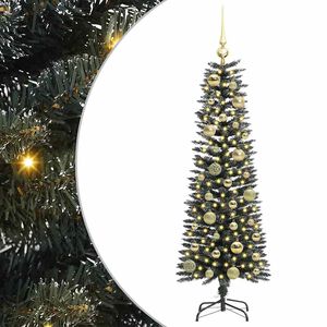 vidaXL Dirbtinė Kalėdų eglutė Žalia 120 cm PVC, plastikas ir plienas