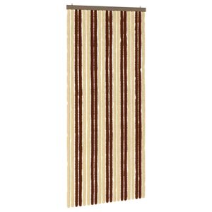 vidaXL Vabzdžių Užuolaida i&scaron; Chenille Ruda ir beigė 90 x 200 cm