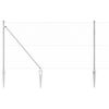 vidaXL Tvorelės stulpas Sidabro 10 x 1 m (50 mm tinklas) Plienas