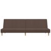 vidaXL Dvivietė sofa-lova su pakoja, taupe spalvos, audinys