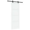 vidaXL Slankios durys ORKDAL Balta 83 x 232 cm Pu&scaron;ies medienos masyvas