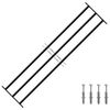 vidaXL Langų saugumo grotelės 174 x 45 cm Galvanizuotas plienas