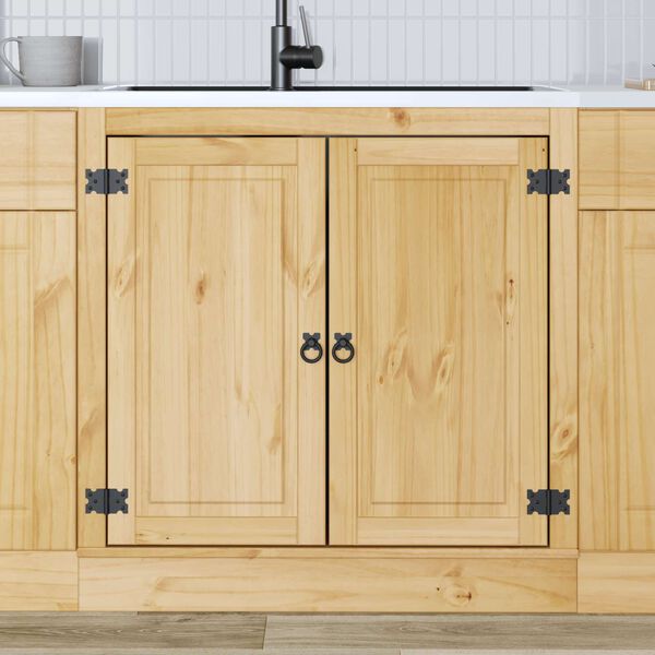 vidaXL Spintelė su stalčiais su saugykla Medus 80 x 46 x 81,5 cm