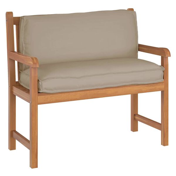 vidaXL Padėklo pagalvėlė atlošui su pagalve Taupe 120 x 40 x 12 cm