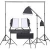 vidaXL Fotostudijos rinkinys su ap&scaron;vietimo rinkiniu