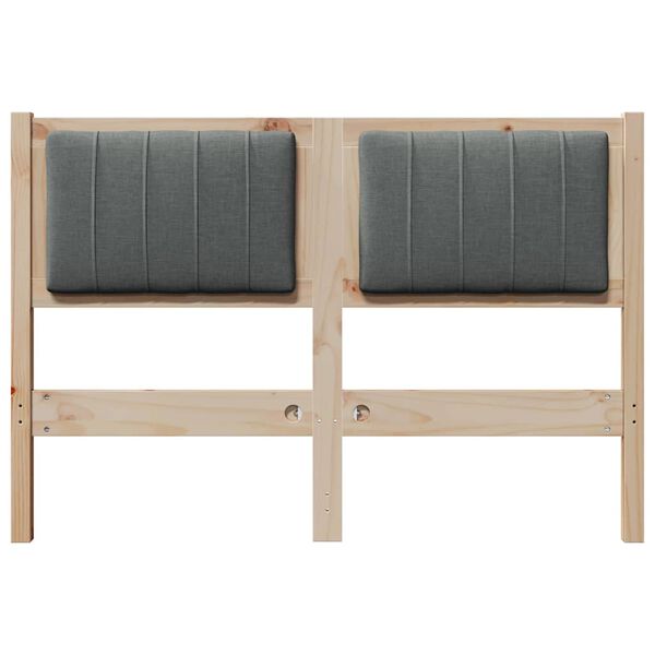 vidaXL Apmu&scaron;ta lovos galvūgalis Ruda 120 cm Kietos pu&scaron;ies mediena