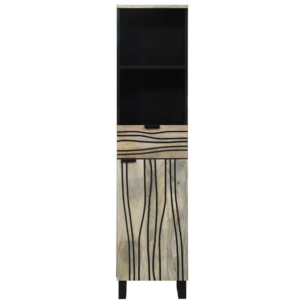 vidaXL Vonios kriauklės spinta Balta 38 x 33 x 160 cm Apdirbta mediena