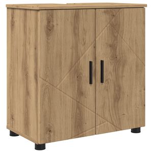vidaXL Vonios spintelė Amatininkų ąžuolas 61 x 35 x 64 cm