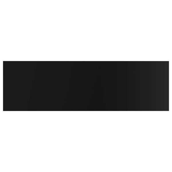 vidaXL Knygų lentynos plokštės, 8vnt., juodos, 100x30x1,5cm, MDP