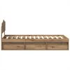 vidaXL Lovos rėmas Meistrų ąžuolas 90 x 200 cm Kietos pu&scaron;ies mediena