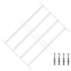 vidaXL Saugumo grotelės langams su 4 kryžmėmis 3 vnt. 43-74 cm