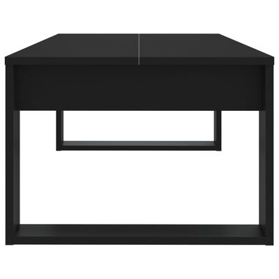 vidaXL Kavos staliukas, juodos spalvos, 110x50x35cm, apdirbta mediena