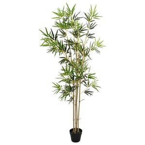 vidaXL Dirbtinis bambuko medis Žalia 75,5 x 18 x 175 cm